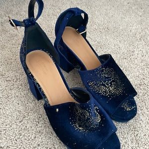 Urban Outfitters Velvet Celestial Heel